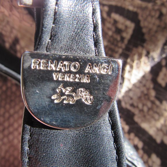 RENATO ANGI Python Print  Bag  - Made in Italy - Picture 10 of 13